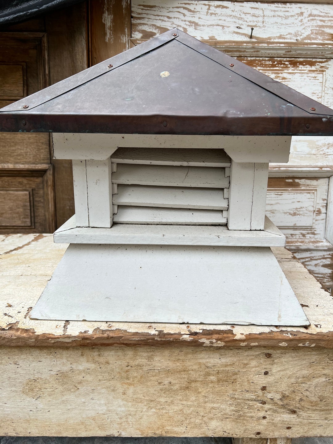 Antique Cupola Architectural Farmhouse Copper Roof Garden Etsy