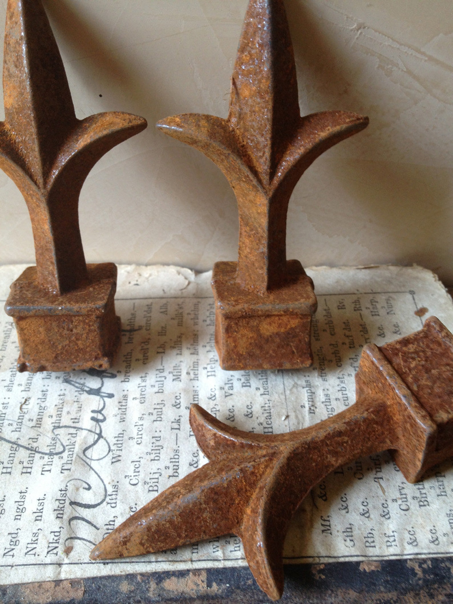 Vintage Antique Iron Fence Finial Etsy