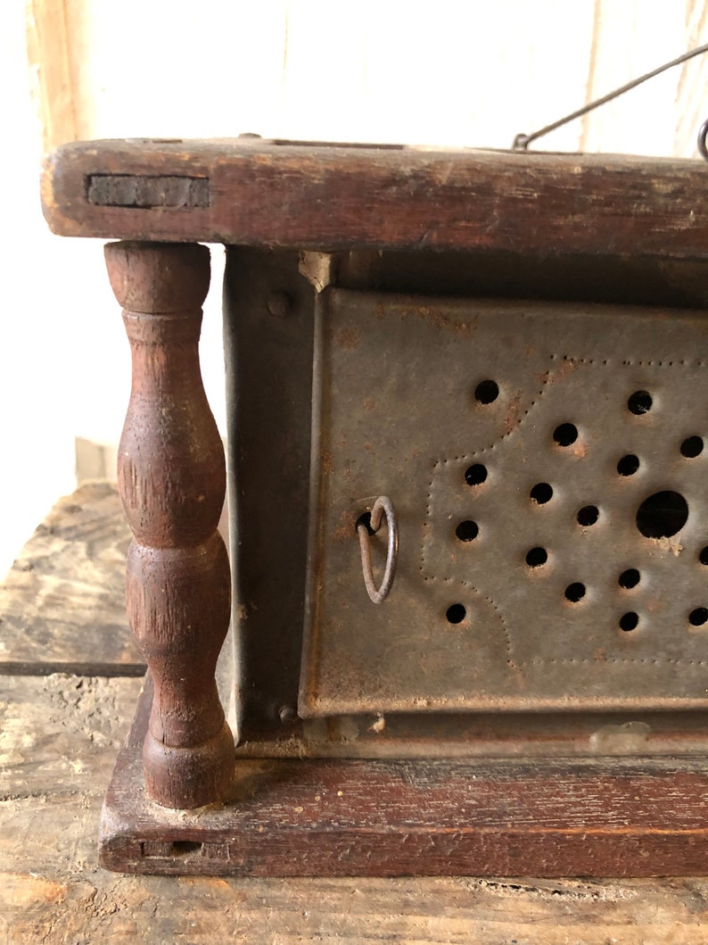 Antique Coal Foot Warmer Etsy
