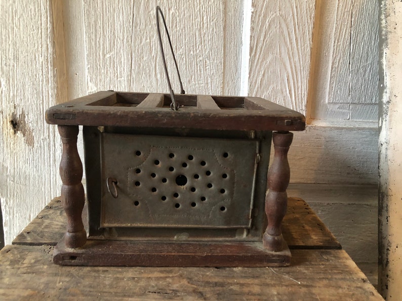 Antique Coal Foot Warmer Etsy