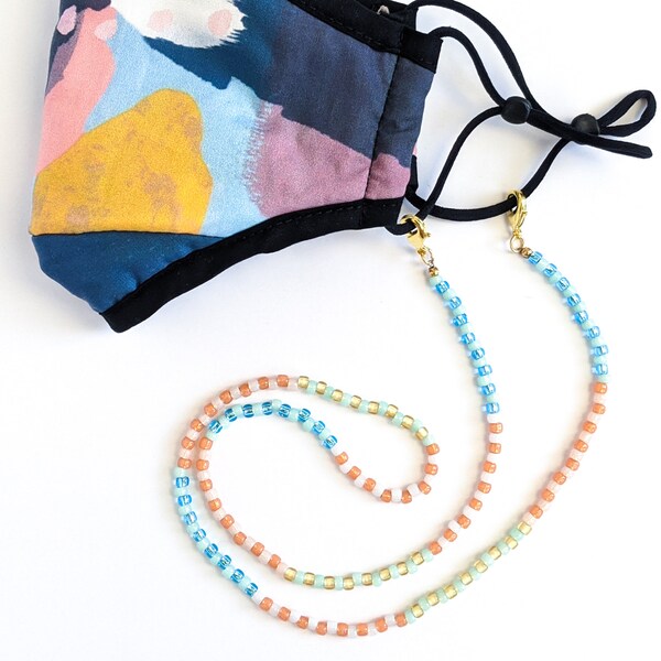 Beaded Mask Lanyard Etsy