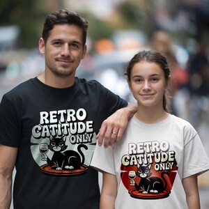 Retro Comfort Colors Cat Funny T-Shirt, Funny Pet T-Shirt, Custom Cat Funny Pet T-Shirt, Gift For Pet Mom, Cat Band Tee, Gift For Her