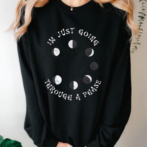 Celestial Sweatshirt| Moon Phase Sweatshirt| Astrological Gift| Mystical Sweatshirt| Spiritual Astrology Sweatshirt| Boho Moon Sweatshirt