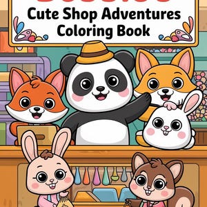 Bobbie&#39;s Cute Shop Adventures Coloring Book