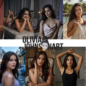 Modern Elegance Olivia Johnson Art Portrait Collection