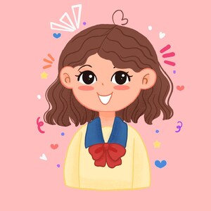 Custom Chibi Anime Portrait, personalized gifts potrait, Custom Couple Portrait, Cartoon Portrait, Family/Anniversary/Wedding/Valentine Gift
