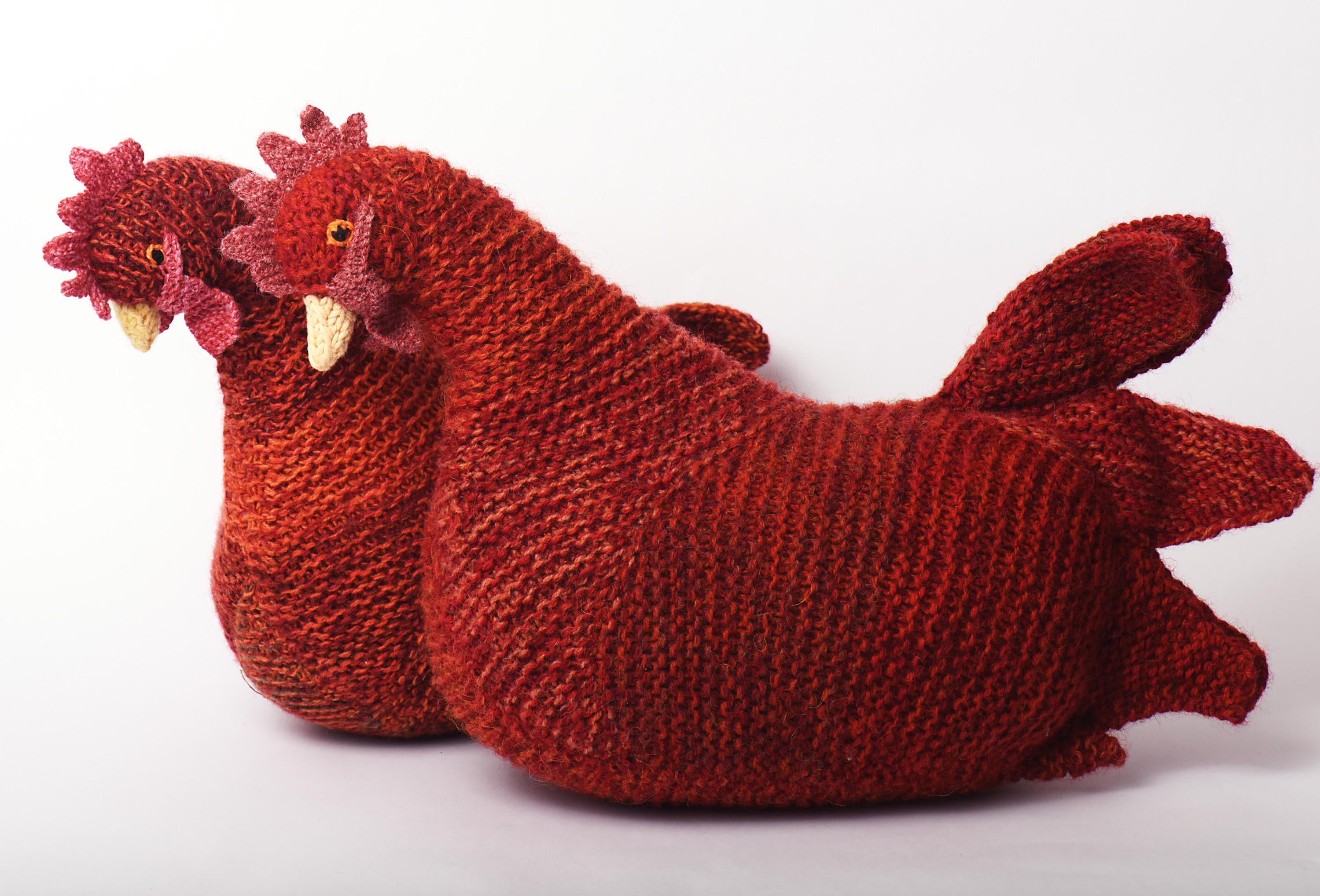Large Rhode Island Red Chicken Knitting Pattern. PDF in English - Etsy