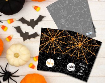 Halloween Spider Web Scratch Off Game Cards: Party Favors (26 Pack)