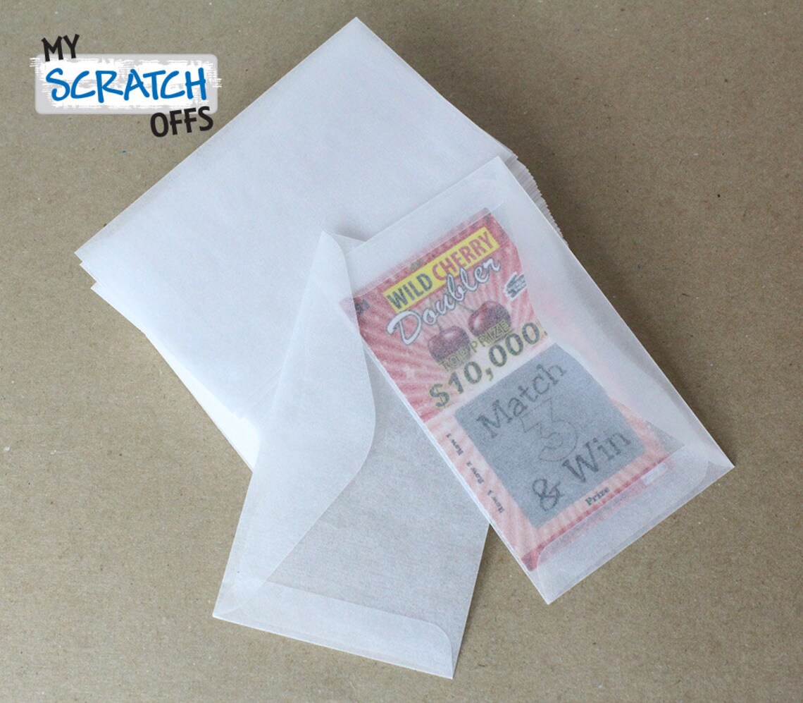 Glassine Mini Envelopes Whole Lotto Love Lottery Ticket Seeds Etsy