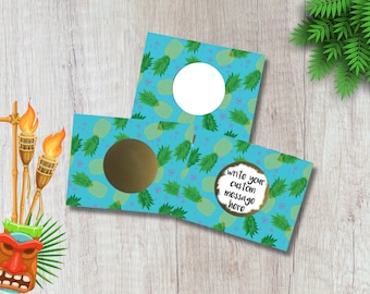 DIY Scratch Off Ticket ScratchNotes Kit of 20 Cards Great for Teacher Rewards – Pineapple