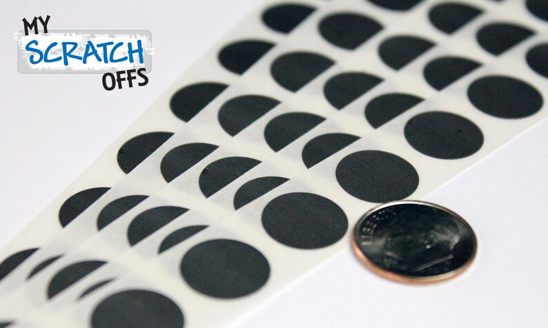 Silver 0.50 Round Scratch Off Stickers Labels DIY Crafts Invitations Gender Reveals Pregnancy Announcements Business Promotion Reward Card image 3
