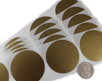 Gold 2&quot; Round Scratch Off Stickers Labels for DIY Crafts Invitations Gender Reveals Pregnancy Announcements Business Promotions Packaging