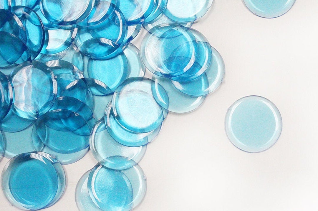 Light Blue Translucent Scratcher Chips β Penny Size, Qty 25 - Etsy