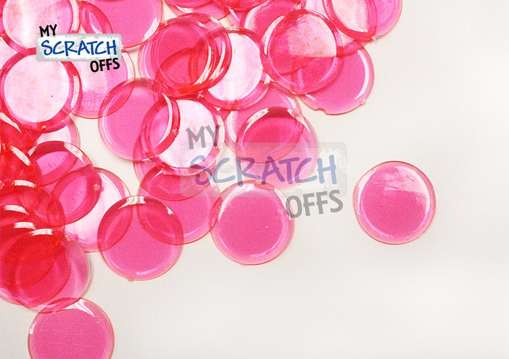 Pink Translucent Scratch off Chips – Business Promotion, 25 Count - Etsy