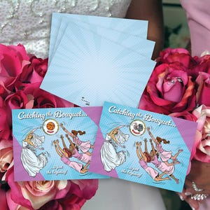 Bridal Shower Scratch Off Game: Wedding Bouquet Toss, 26 Cards