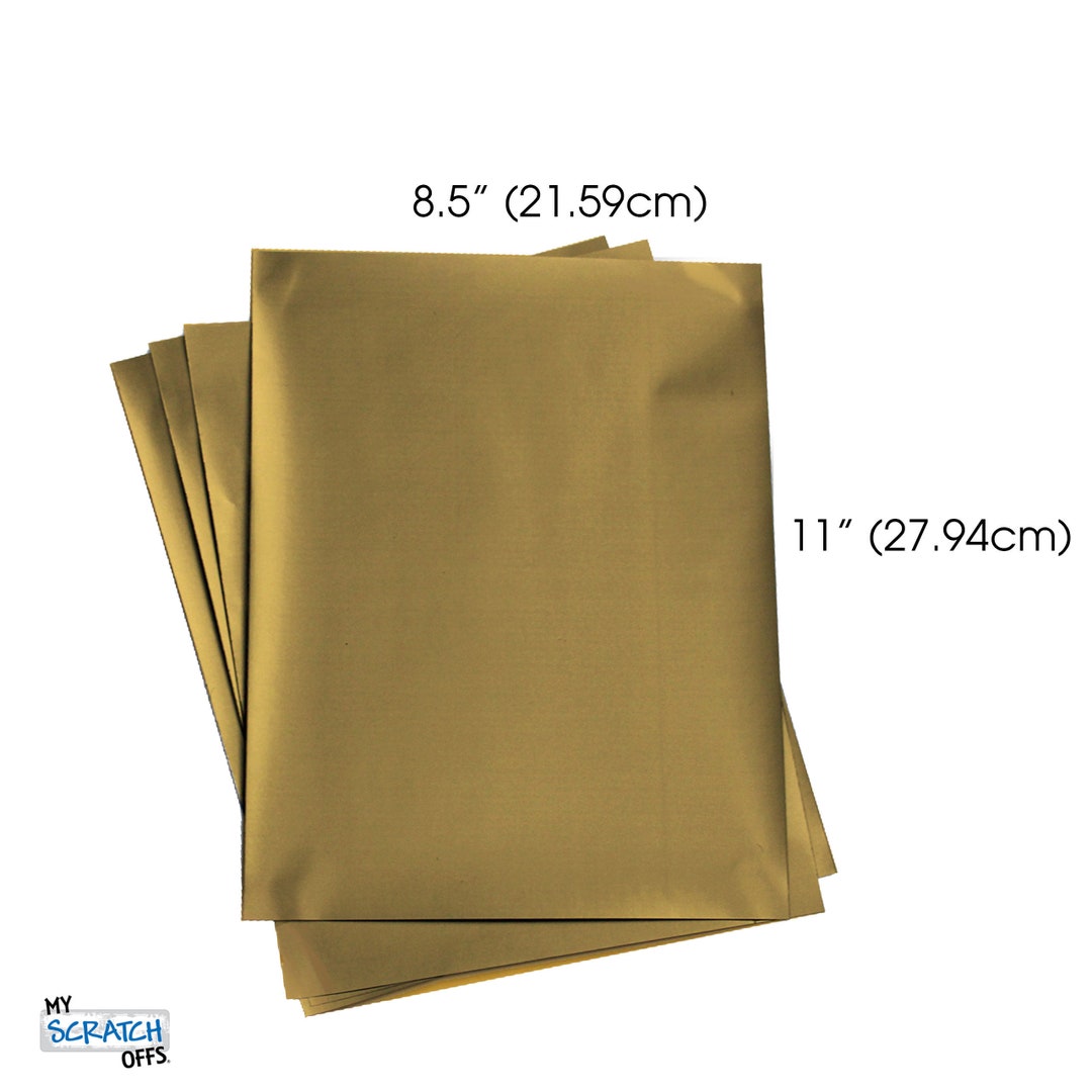 Gold Scratch off Stickers: 8.5