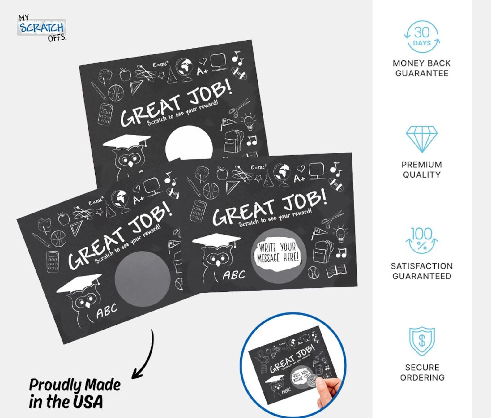 Teacher Reward DIY Make Your Own Scratch off Cards Classroom Rewards ...