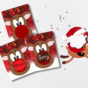 Rudolph Reindeer Scratch Off Game: Christmas Party Favors (26 Cards)