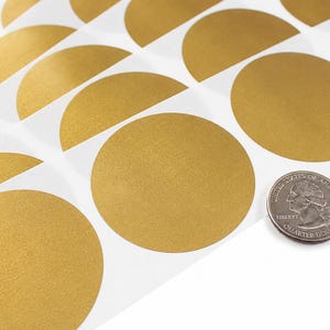 Gold 2" Round Scratch Off Stickers: DIY Crafts & Promotions