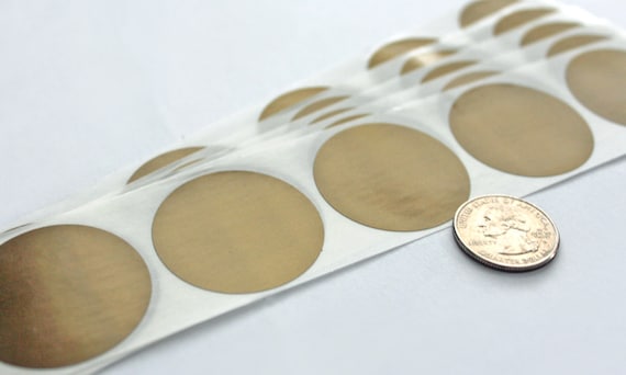 Scratch Off Labels 1.50/" Round Gold Stickers 50