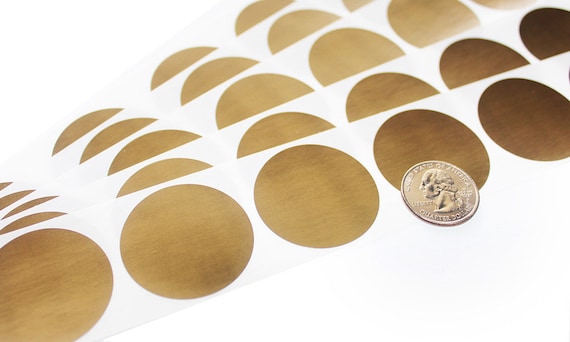 Gold 1.5 Round Scratch off Sticker Label DIY Craft Invitation