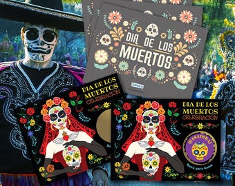 Dia De Los Muertos Scratch Off Game Cards, Party Favors (26 Cards)