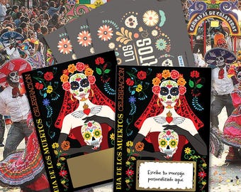 Dia De Los Muertos Scratch Off Cards: Sugar Skull Message Kit (20 Pack)