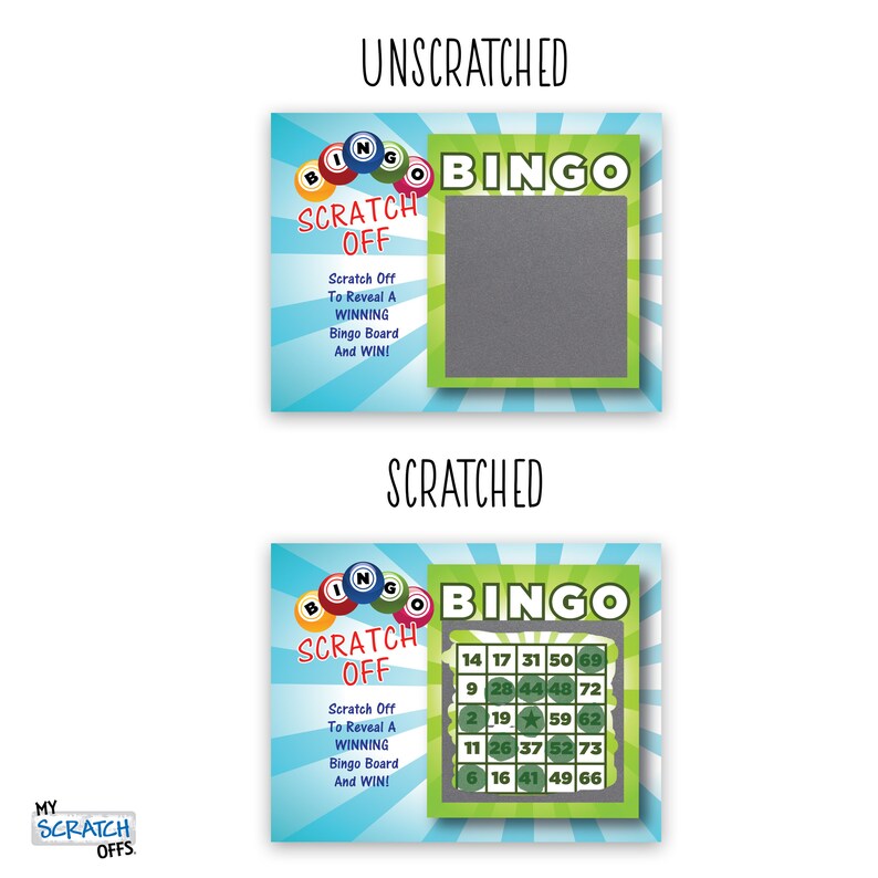 Scratch off Bingo Game Cards for Party Favors Promotional & Etsy