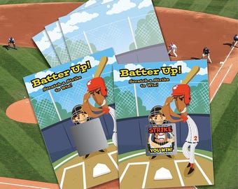 Baseball Batter Up Scratch Off Game Cards 26 pack - 2 winning 24 sorry
