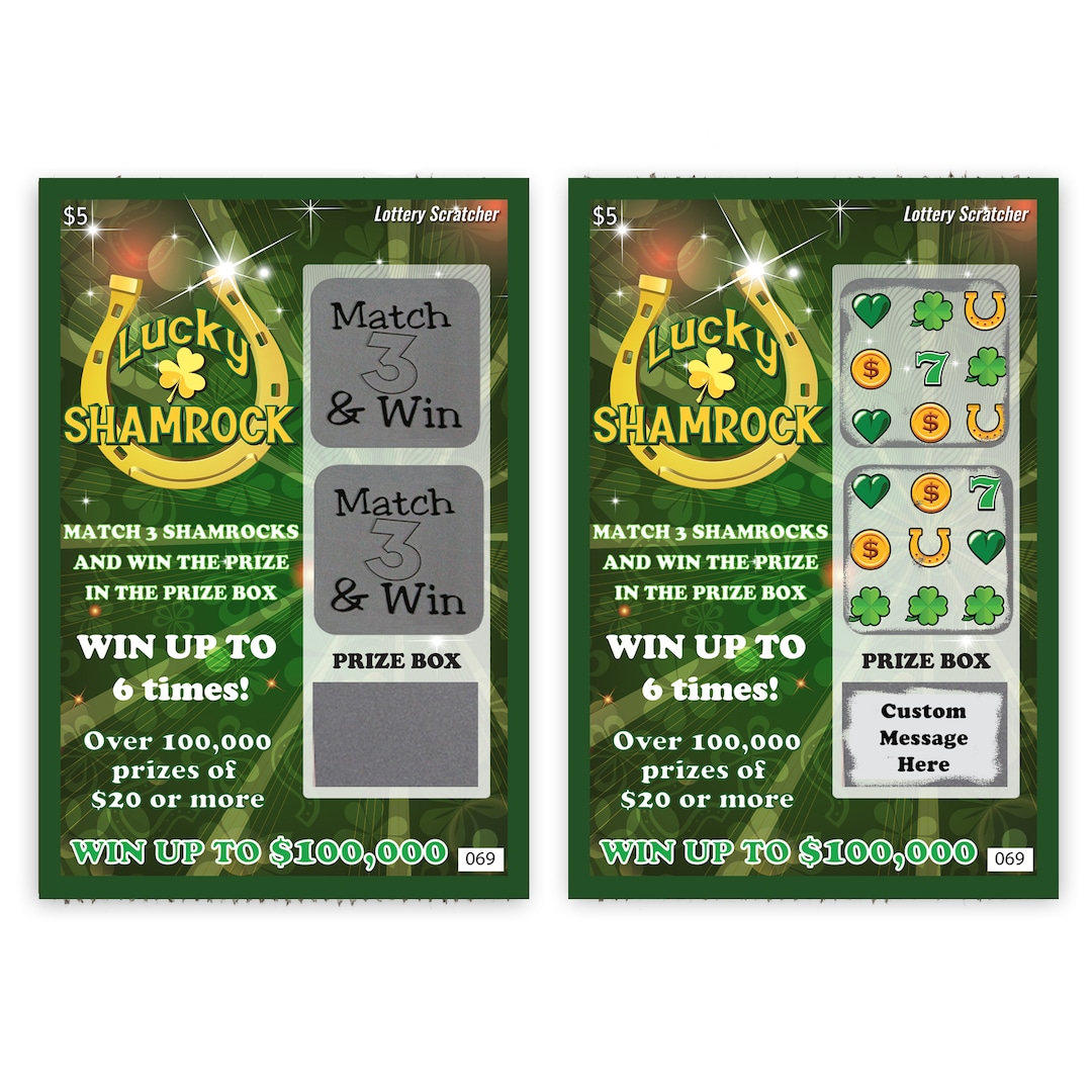 Custom St. Patrick's Day Scratch off Lottery Ticket: Pregnancy ...