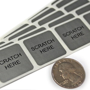 Square Scratch Offs Silver 1