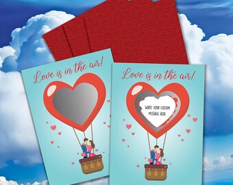 Love is in the Air Wedding Scratch Off Cards 20 cards and stickers