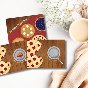 Thanksgiving Find the Pie Scratch Off Game: 26 Family Cards