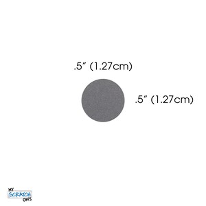 Silver 0.50 Round Scratch Off Stickers Labels DIY Crafts Invitations Gender Reveals Pregnancy Announcements Business Promotion Reward Card image 2