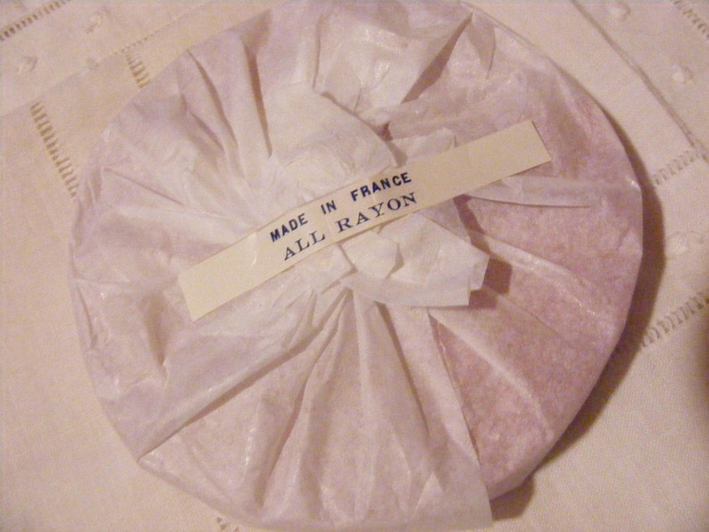 Vintage 1930's-40's French Woven Ribbon Milliners Stock 5/8 Inch Barely Blush image 4