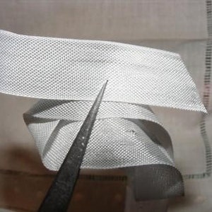 Vintage French Woven Ribbon Milliners Stock 5/8 inch 1930's-40's Lead Grey image 2