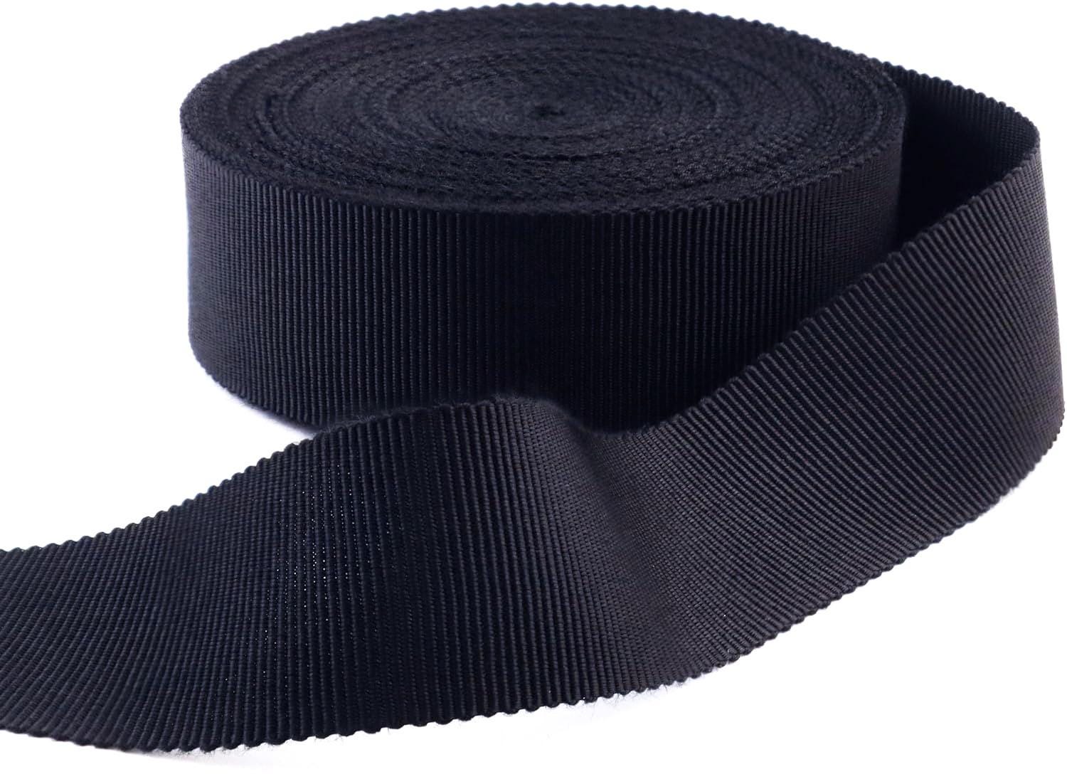 something navy rough hewn fringe trim black silk grosgrain ribbon new co… Navy Ribbon Trim - Etsy main image 3