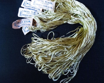 アンティーク 1930年代 シルク刺繍糸 ベルディング フィロ シルク