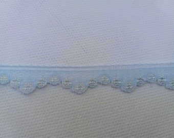 Vintage 1950's Lace 7/16" Blue