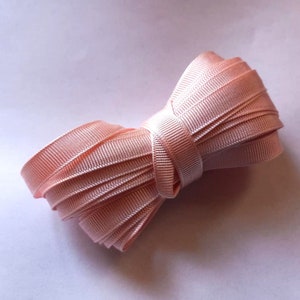 Vintage 1940's-50's French Grosgrain Ribbon 3/8 inch Ballet Pink