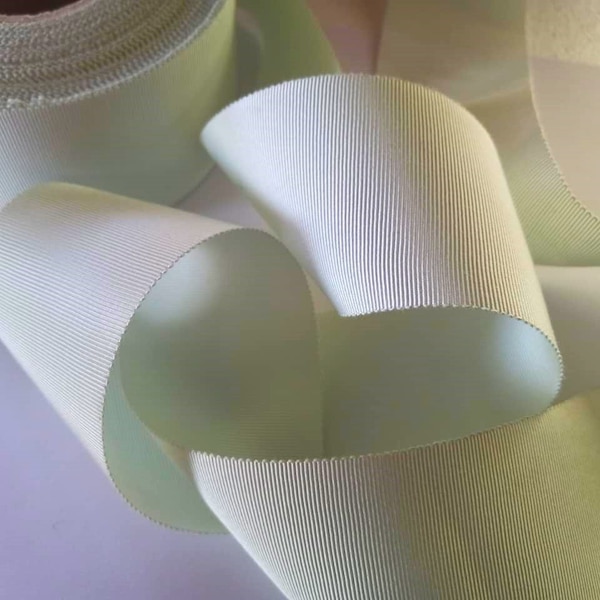 vintage 1930's French Petersham Edge Grosgrain Ribbon 2 1/8 Inch Barely Mint