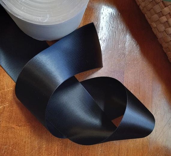 Black Satin Ribbon 2 Inch