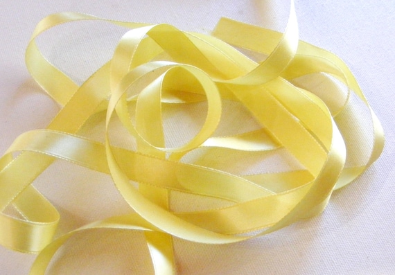 Vintage 1940's French Double Face Satin Ribbon 1/2 Inch Gorgeous