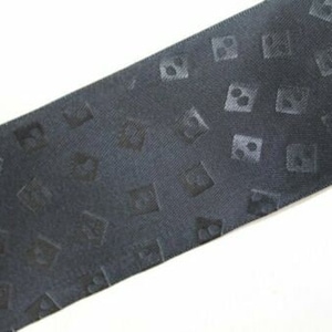 vintage années 1930-40 Français Rayon Embossed Satin Ribbon 1 13/16 Inch Black