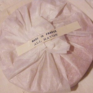 Vintage French Woven Ribbon Milliners Stock 5/8 inch 1930's-40's Lead Grey image 4