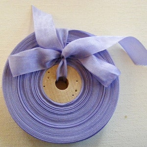 Vintage French 1930's-40's Woven Ribbon -Milliners Stock- 5/8 inch Pastel Periwinkel