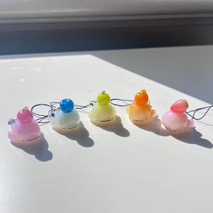 fruit whales - handmade clay charms