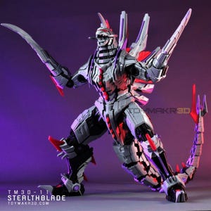 Articulated STEALTHBLADE – The Ultimate Mecha Kaiju Collectible, 3D Printed Model, Fully Assembled, Toymakr3D, Action Figure Toy