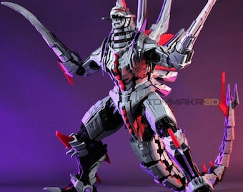 Articulated STEALTHBLADE – The Ultimate Mecha Kaiju Collectible, 3D Printed Model, Fully Assembled, Toymakr3D, Action Figure Toy