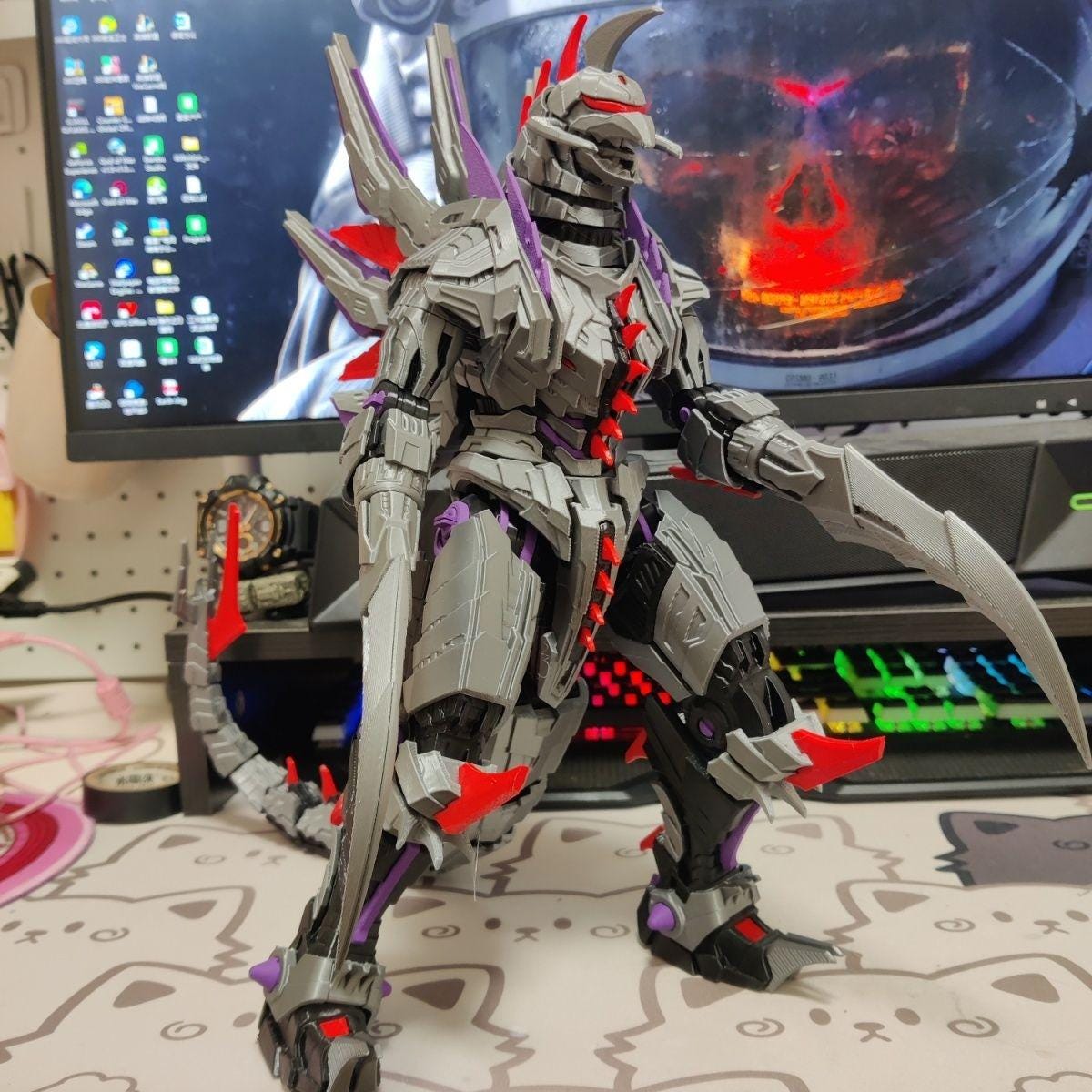 Articulated Mecha Kaiju Action Figure: 3D Printed Stealthblade ...